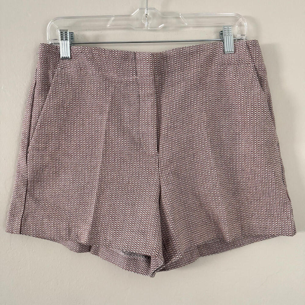 LOFT Women's Size 6 Geo Print Shorts High Waisted Modern Summer Style Chic